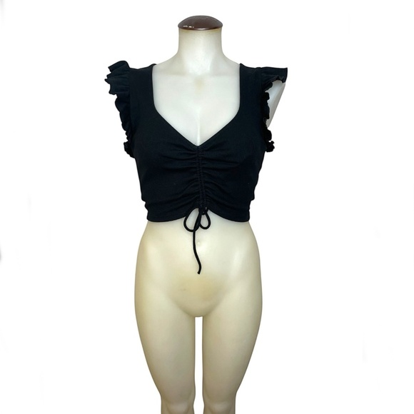 2 Bundle Crop Zara Tops Front Rouching - Picture 9 of 9